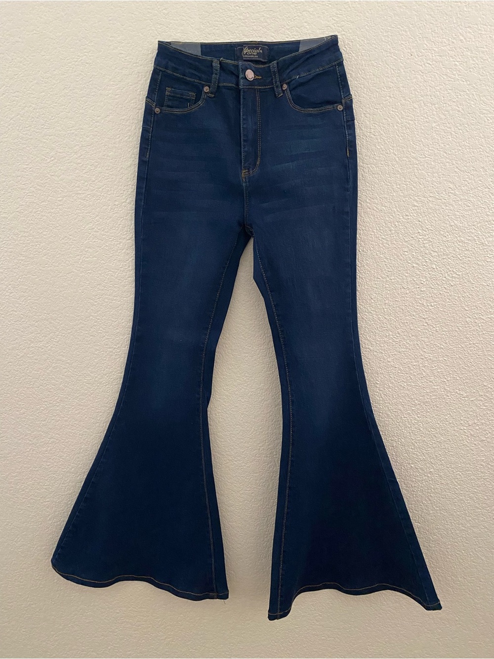 Boho Bell Bottom Jeans Women’s Retro 70s Inspired Flare Leg Denim